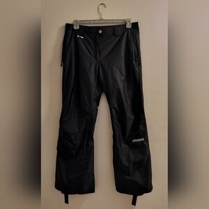 Spyder XTL Womens Size 12 Soft Shell Ski Snowboard Snow Pants Black Pre-owned